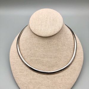 Vintage Sterling Omega Necklace